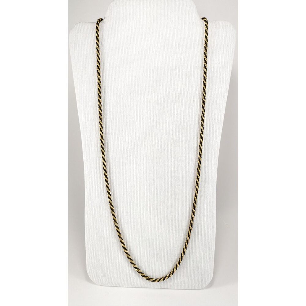 Trifari Gold and Black Tone Necklace